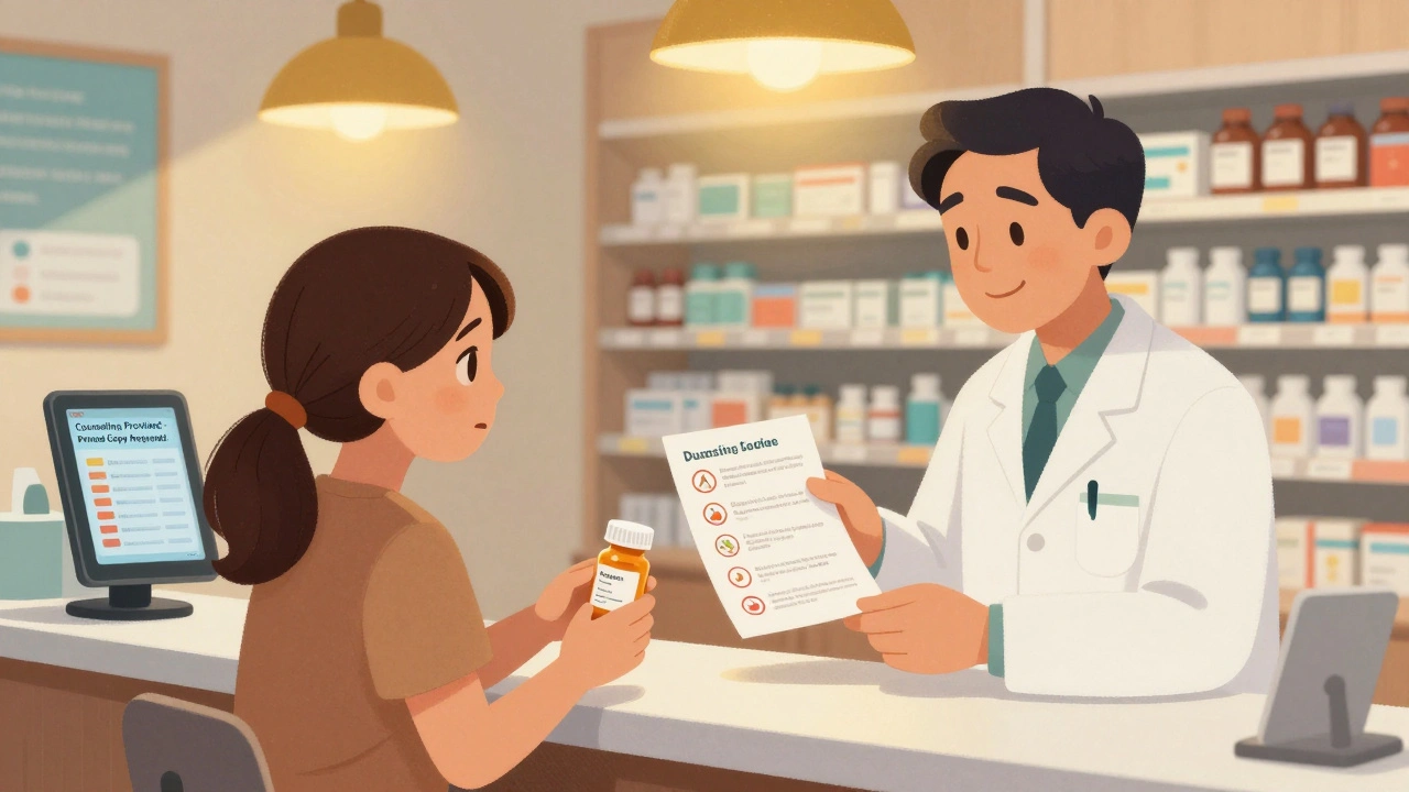 How to Confirm Pharmacist Notes and Counseling Points After Prescription Pickup